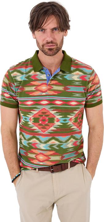Actual product image Joe Browns Vibrant Aztec Print Polo Shirt (XL)