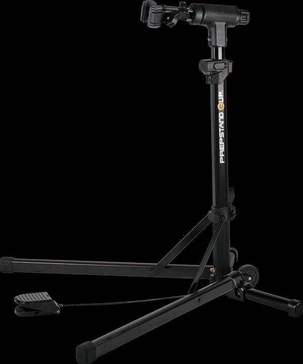 Actual product image Topeak PrepStand eUP PRO assembly stand, with lifting assistant, for EBikes with 4 feet, foldable, up to 30
