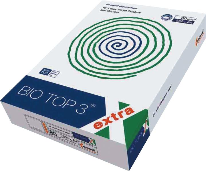 Image du produit Bio Top 3 extra, 1 paquet de 500 feuilles (80 g/m², 500 x, A4)