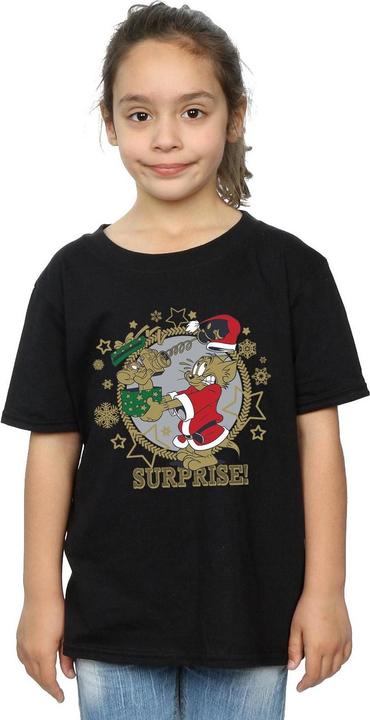 Immagine prodotto Tom & Jerry Christmas Surprise Maglietta Ragazze (116)
