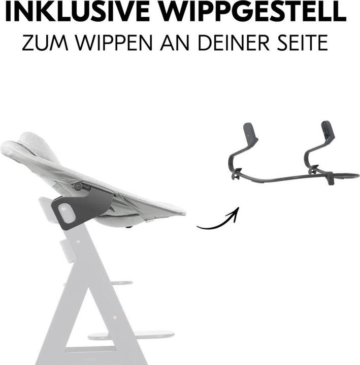 Produktbild Hauck Hochstühle Alpha Plus Grey 4-tlg. Newbornset Light Grey - (Hochstuhl)