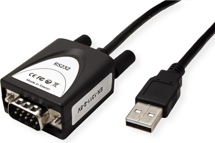 Immagine prodotto Exsys GmbH USB 2.0 a 1S porta seriale RS-232, +5V, LED (FTDI) (1.80 m)