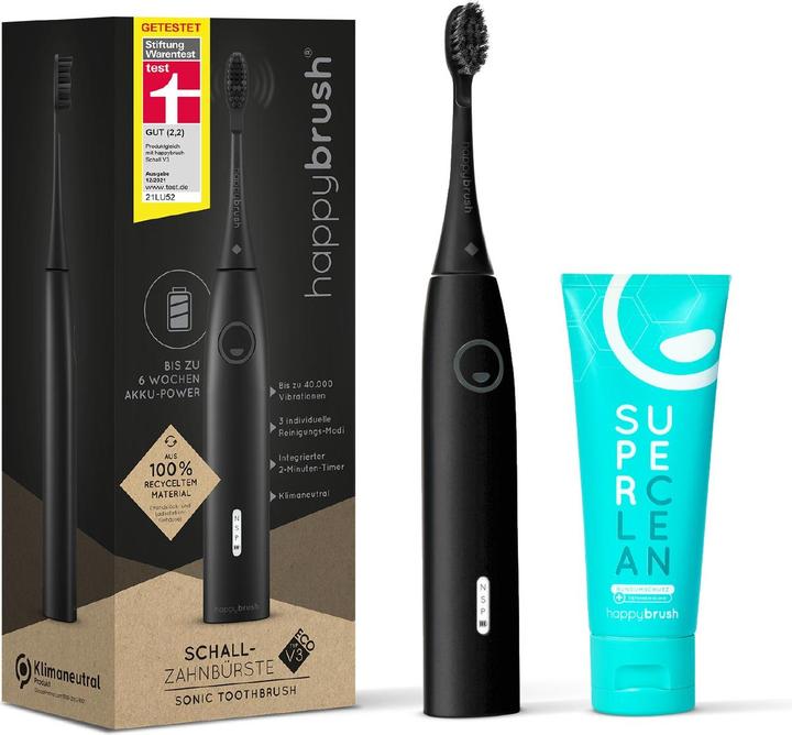 Produktbild happybrush StarterKit Schall Vibe 3 (Schallzahnbürste)