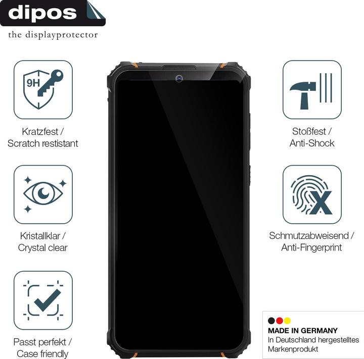 Actual product image Dipos Anti-Shock Screen Protector Clear (1 Piece, Hotwav W10)