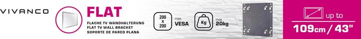 Actual product image Vivanco Bfi 6020 (Wall, 43", 20 kg)