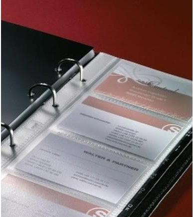 Actual product image Sigel Ice Business card ring binder Torino (9 x 6 cm)