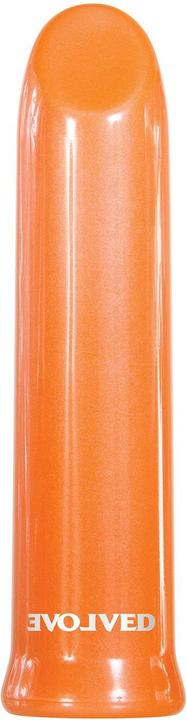 Evolved Love Is Back - Lip Service - Powerful 10 speeds & Functions Rechargeable Petite Lipstick-Sha (Orange)