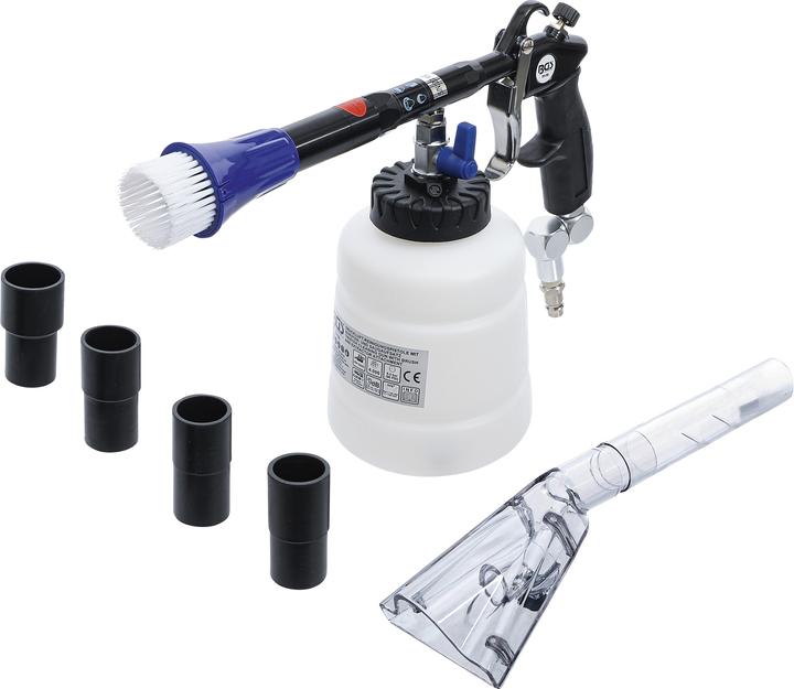Produktbild BGS Druckluft-Reinigungspistole mit Bürsten- und Saugaufsatz 7-tlg.