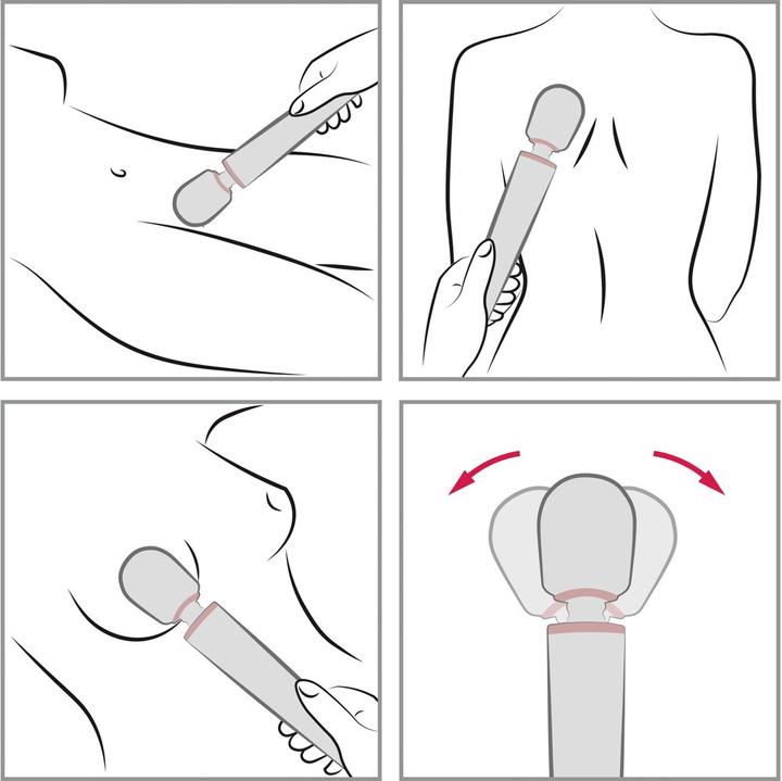 Actual product image Le Wand Rechargeable Massager Magenta
