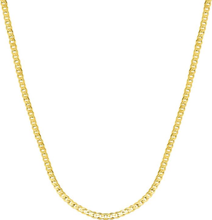 Candy Panzerkette 2.1 mm Kari, 925 Sterling Silber, vergoldet (925 Sterling Silber, 18k vergoldet, 925er Sterlingsilber)