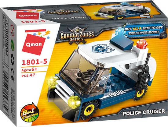 Produktbild Qman Polizei Helikopter 8 in 1