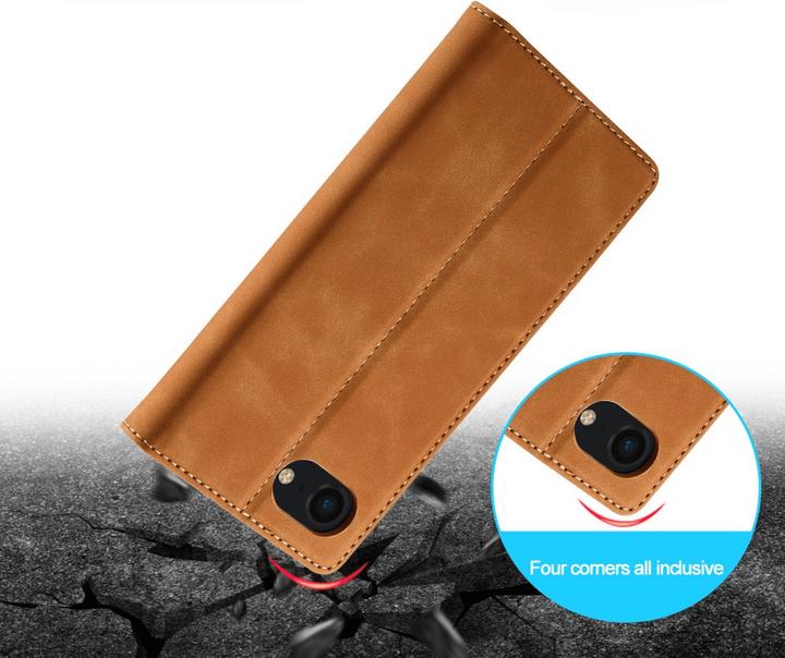 Actual product image LC.Imeeke iPhone 16e - Flip Case Vintage (Apple iPhone 16e)