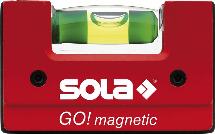 Produktbild MGA Sola GO! magnetic CLIP - Mini-Wasserwaage magnetisch aus glasfaserverstärktem Kunststoff - Magnet-Wa (7.50 cm)