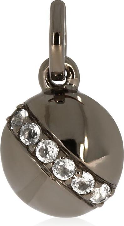 Produktbild Xen Anhänger mit 6 Weisstopase ca. 0,24 ct. Black Rhodium (925 Sterling Silber)
