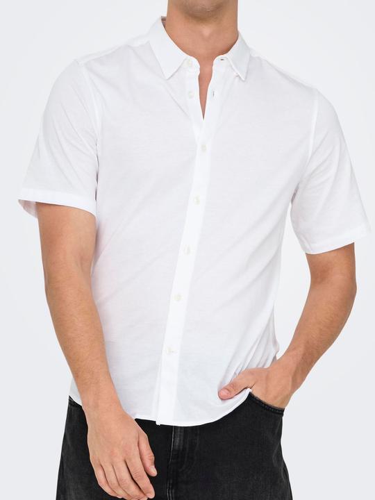 Produktbild Only & Sons Onsrobin Button Under Ss Stretch Shirt (M)
