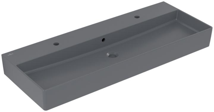 Produktbild Villeroy & Boch V&B Waschtisch 2.0 MEMENTO 1200x470mm m ÜL f 2x 1-L Arm graphite C+ (470 mm, 1200 mm)