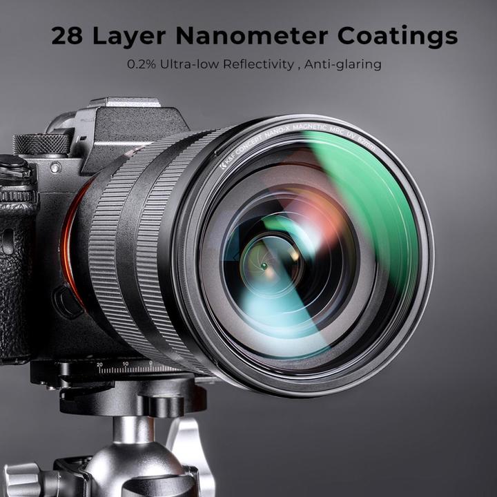 Actual product image K&F Concept Concept Magnetic lens filter kit CPL-ND-UV 55 mm (Neutral density filter, UV filter)