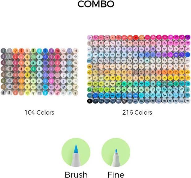 Produktbild Ohuhu Honolulu Kunstmarker (Multicolor, 320 x)