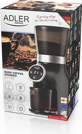 Image du produit Adler AD 4450 Broyeur à café Burr, Noir (Prise UE)