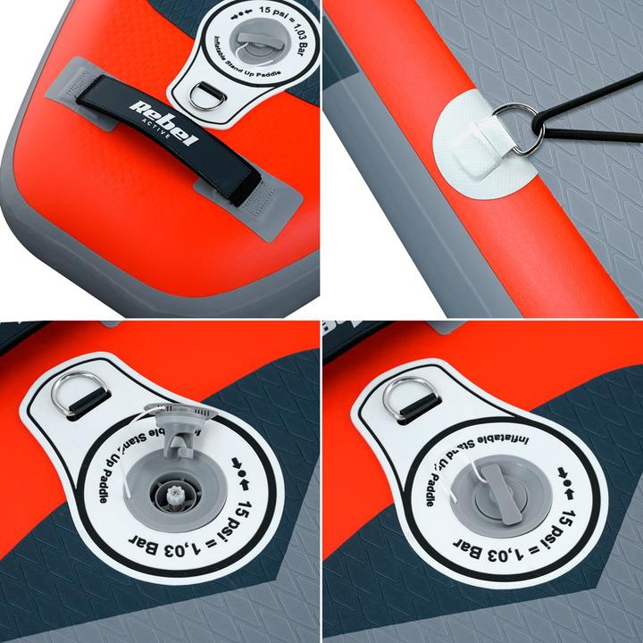 Actual product image Rebel Deska SUP ACTIVE pompowana 350x81x15cm pomarańczowa