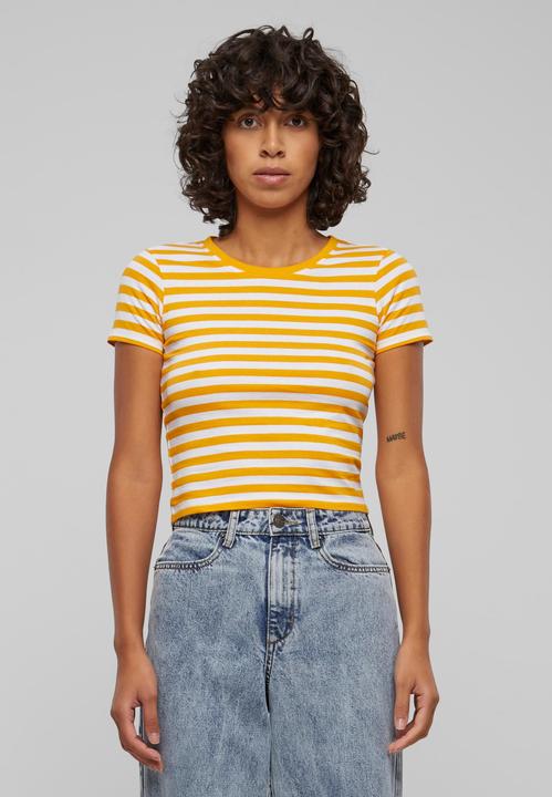 Actual product image Urban Classics Ladies Short Striped Tee - 142651 (4XL)