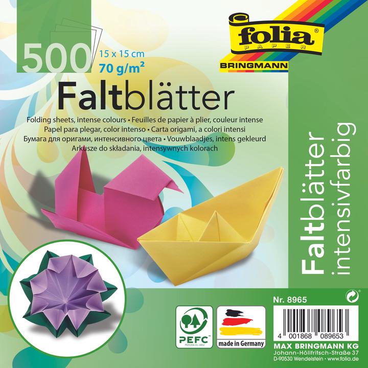 Image du produit Magni Dépliants 15x15cm 500 feuilles 10 couleurs (70 g/m², 1 x)