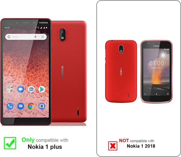 Actual product image Cadorabo Book Invisible Magnet Cover (Nokia 1 Plus)