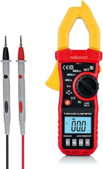 Velleman PINCE AMPÈREMÉTRIQUE - CAT III - 600 V - AC/DC - NCV - AVEC FONCTION DATA-HOLD (CAT III)