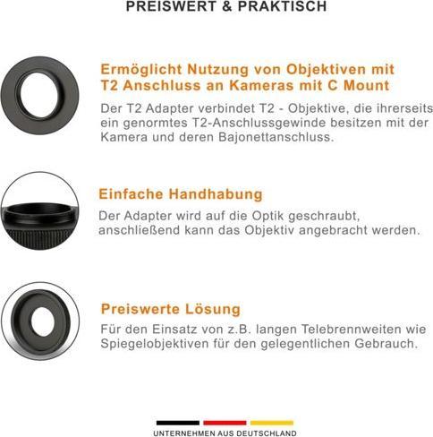 Image du produit Walimex pro Adaptateur T2 sur monture C