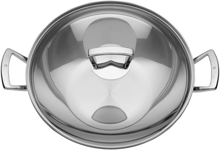 Produktbild WMF Wok Wokpfanne 36cm mit Glasdeckel Induktion Edelstahl (36 cm, Wok Pfanne, Edelstahl)