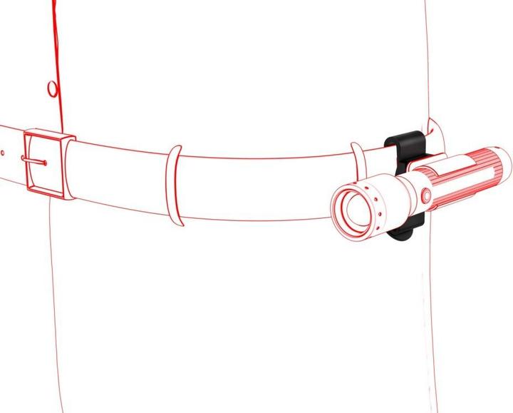 Actual product image Ledlenser Belt Clip Type A Black Box