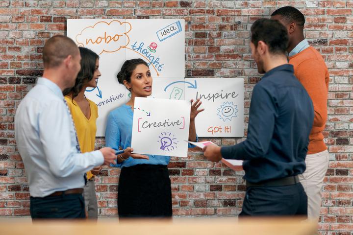 Actual product image Nobo Frameless whiteboard (600 x 450 mm)