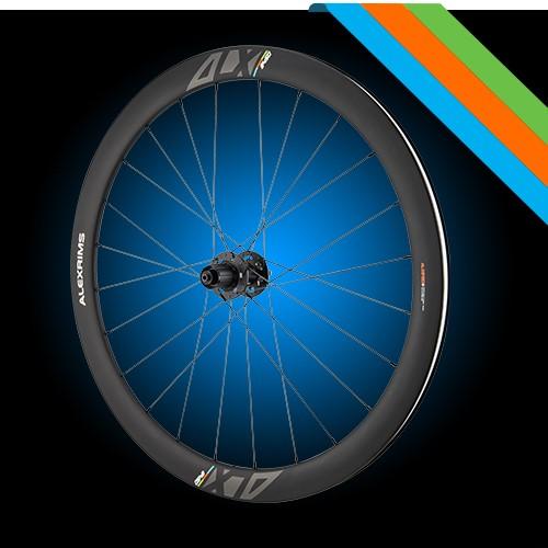 MGA Alexrims ALX845d Road -Räder, Kohlenstoff, 700 ° C, 45 mm Kegel, tubeless Bereit, Scheibe fehlen Mit (Hinterrad, 28")