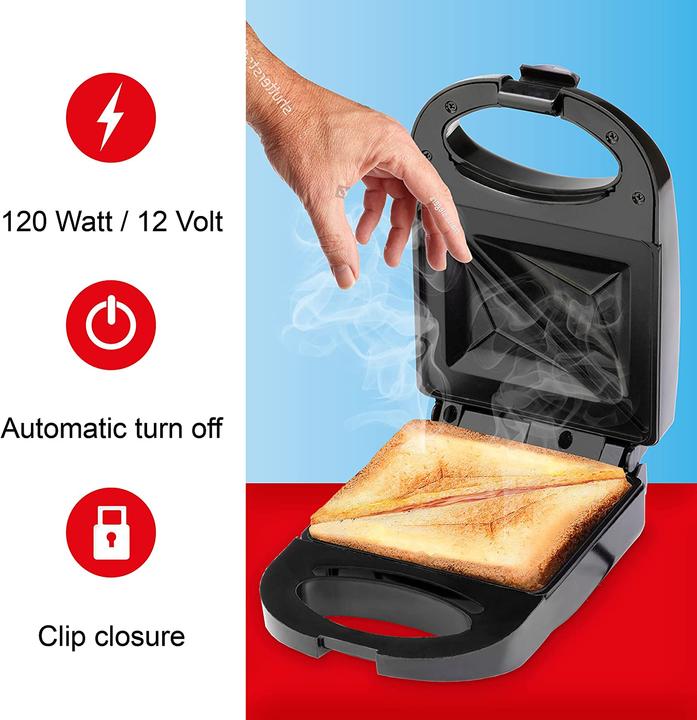 Actual product image Multistore 2002 Sandwich Maker 12V, Black