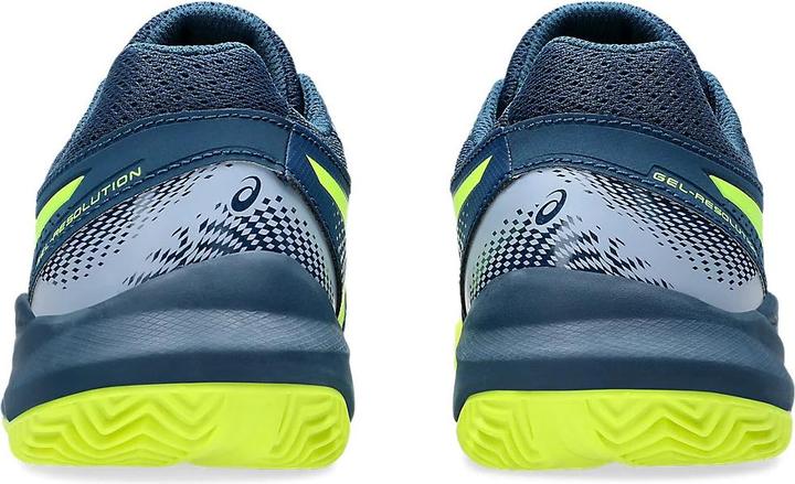 Actual product image ASICS Performance Asics Gel-Resolution 9 Gs Clay Mako Blue/Safety Yellow Junior (39.5)