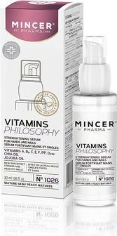Actual product image Mincer Pharma Vitamins Philosophy Strengthening Hand And Nail Serum No.1026 30Ml (30 ml)
