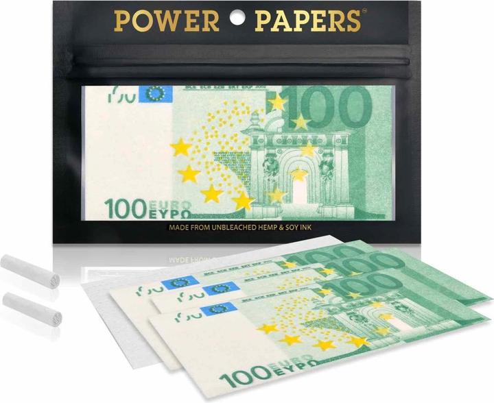 Produktbild Power Papers 100 EURO - Super King Size + Tips