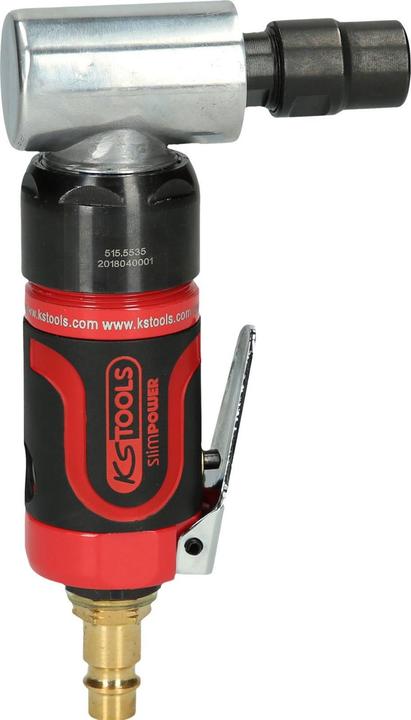 Produktbild KS Tools SlimPOWER Mini-Druckluft-Winkelstabschleifer, pneumatisch, 19000 U/min