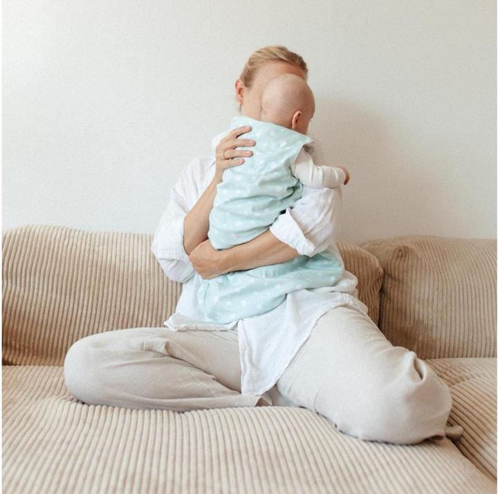 Actual product image Emma & noah Baby-Sommerschlafsack Punkte Mint 90 cm (90 cm, 1.0 TOG)