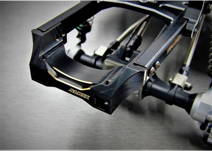 Actual product image Samix TRX-4 brass rear bumper mount set SAMtrx4-4061