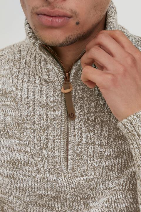 Immagine prodotto Solid Philostrate Maglione In Maglia Grossa Pullover Maglieria Da Donna Con Colletto Troyer In Coton (L)