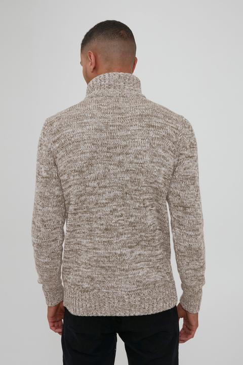 Immagine prodotto Solid Philostrate Maglione In Maglia Grossa Pullover Maglieria Da Donna Con Colletto Troyer In Coton (L)