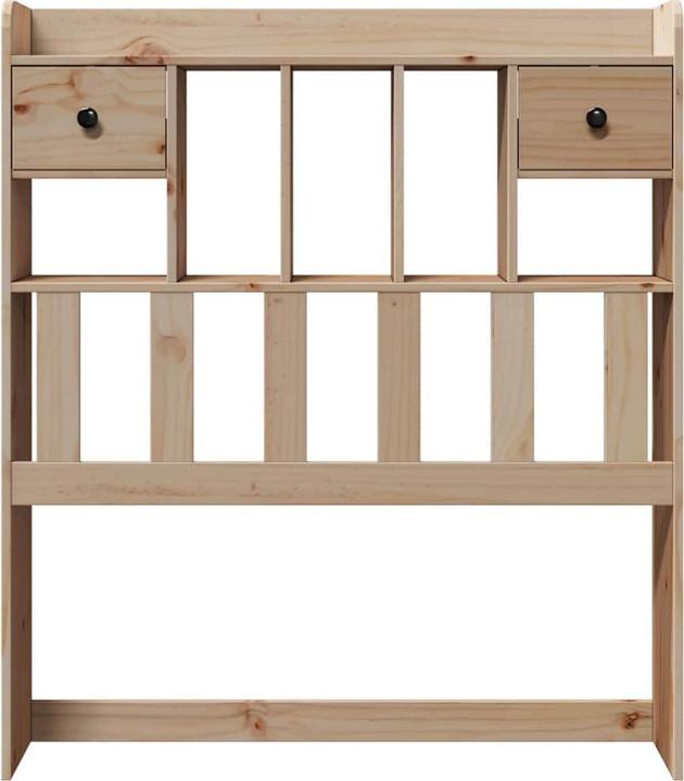 Produktbild VidaXL Kopfteil Bettkopfteil Betthaupt mit Stauraum 90cm Massivholz Kiefer