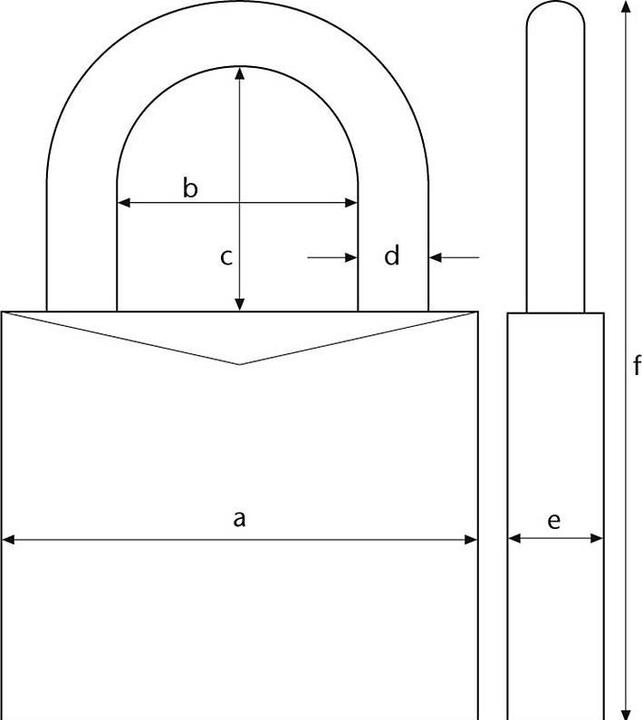Actual product image Abus 4 padlock Quads 64TI/40 silver