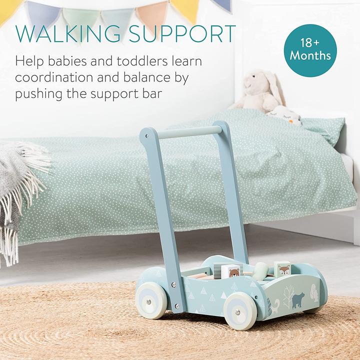 Image du produit Navaris Chariot d'apprentissage en bois