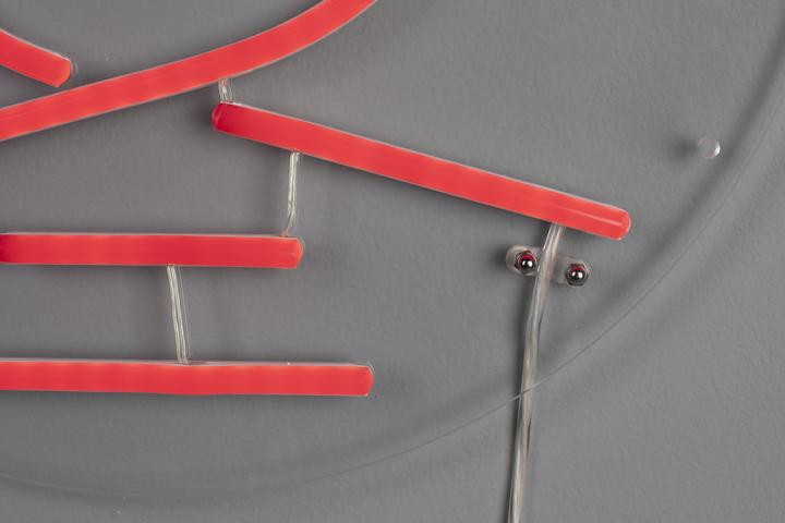 Actual product image Dutchbone Sya Winter Neon Wall Light