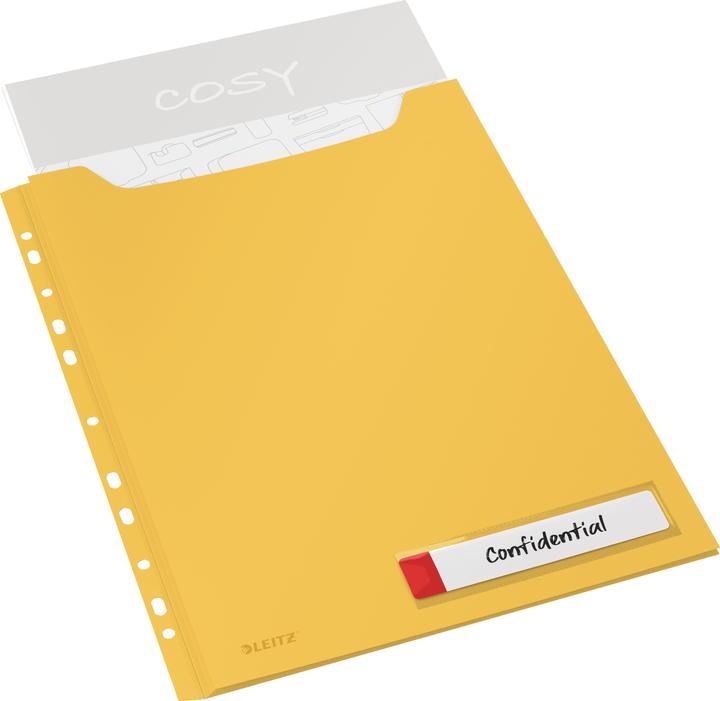 Actual product image Leitz Inserts folder Cosy Privacy Maxi cover Yellow (A4, 3 x)