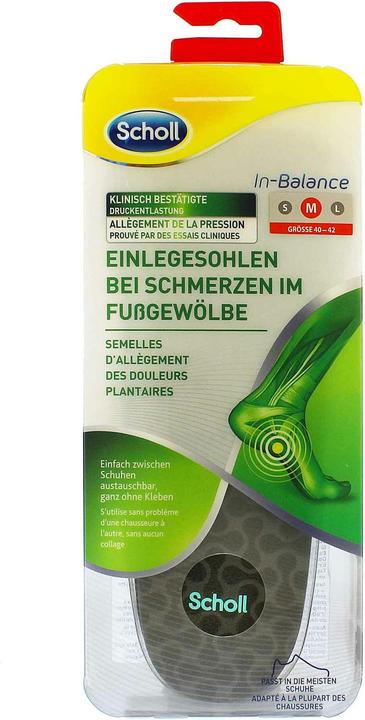 Scholl In-Balance Arch Pain Relief Insole Medium - Insoles (Sohlen)