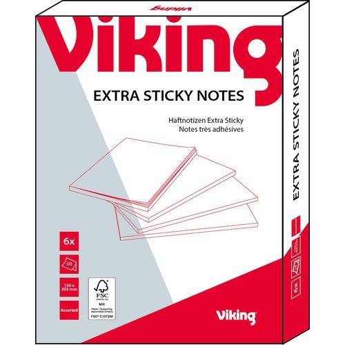 Produktbild Viking Haftnotizen Rechteckig Sortiert