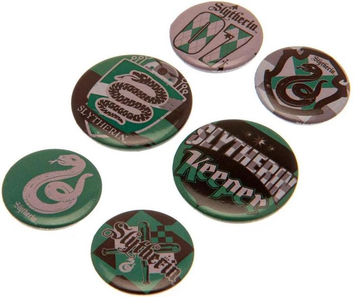 Produktbild Slytherin Abzeichen Set 6erPack